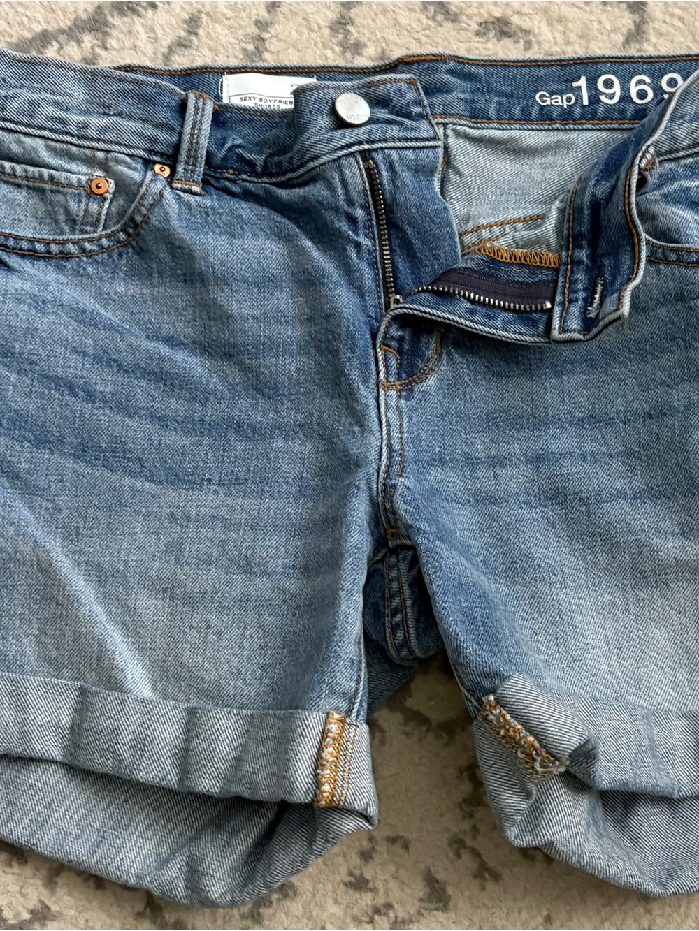 GAP Light Blue 'Sexy Boyfriend' Denim Shorts